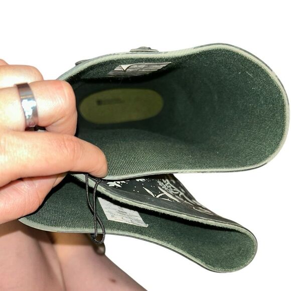 NWT Mountain Warehouse Women’s Tall Rain Boots US 8 - Floral Print Wellies - Picture 7 of 14